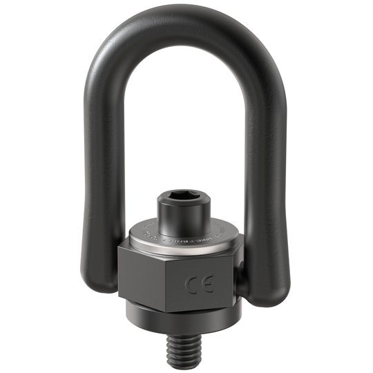 Carr Lane CL-10000-FSHR-1 Forged Swivel Hoist Ring, 10000 lb cap, 1"-8 x 1.20