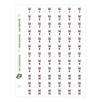 Helmet ID Adhesive Sticker Sheets