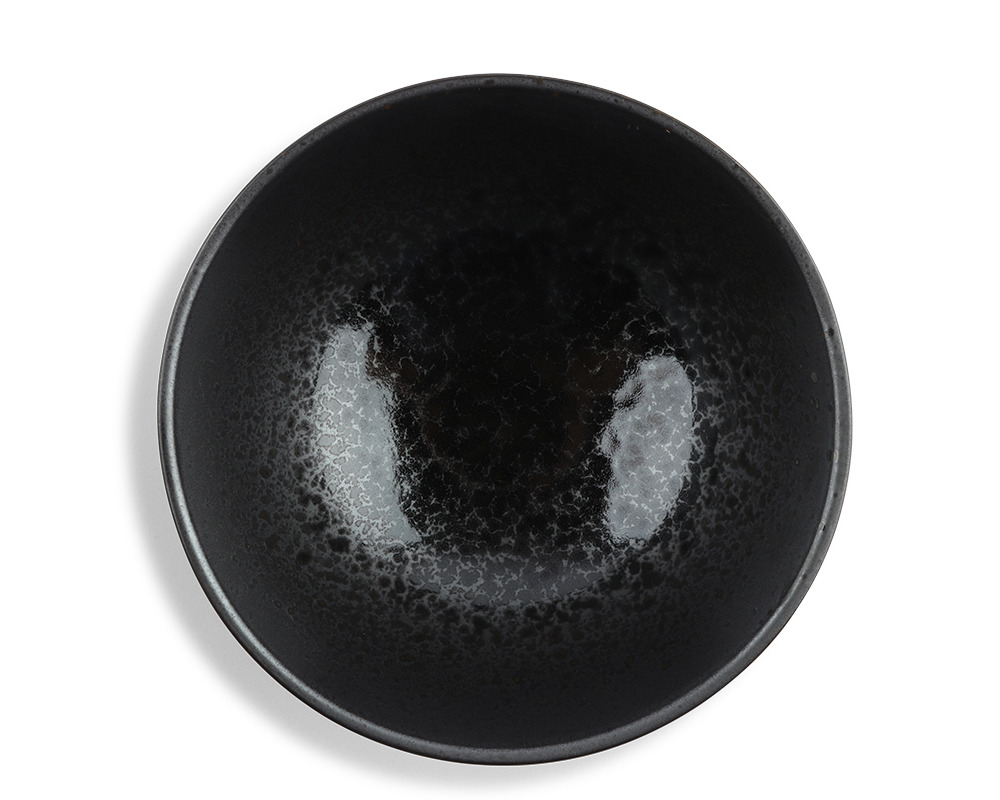 Silver Black Granite Bowl 7-3/4"