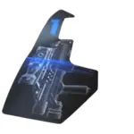 DECAL GUN BACK L  42"