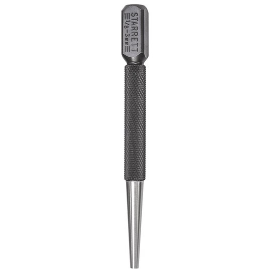 STARRETT 800D Nail Set, Square Head, 1/8" X 4"