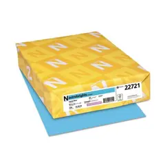 8.5 X 11 65 LB COVER LUNAR BLUE ASTROBRIGHTS COPY PAPER, 22721, 250/RM, 8 RMS/CS