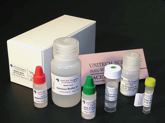 Acetic Acid UniFlex Enzymatic Test Kit (Unitech)