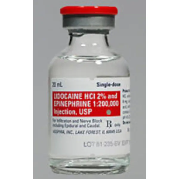 Lidocaine 2% with EP 20ml x5