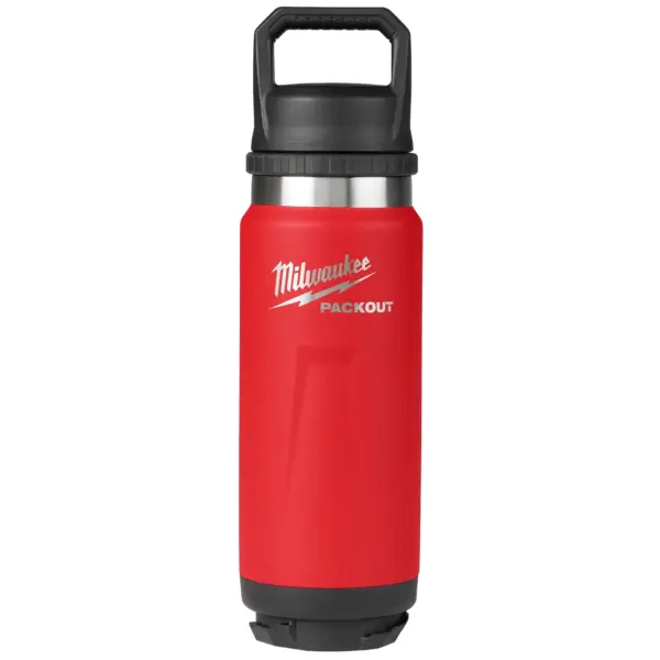 MILWAUKEE 48228396R - PACKOUT™ 24oz Insulated Bottle with Chug Lid - Red