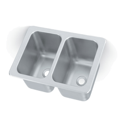 Vollrath 102-1-2 Drop-In Sink Two Compartment