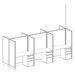 WEBBTYP16 - 67"H, 3-Pod, 4' x 2' Webb Typical - powered