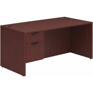 CLASD1017- Classic Desk 60" X 30" with Box/File Pedestal- Mahogany