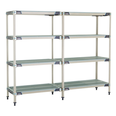 Metro AX336GX3 Metromax I Add-On Shelving Unit 36"W X 18"D X 63"H Open Grid Polymer Shelves Polymer