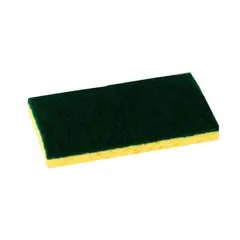 6 X 3.375" SCRUBBER SPONGE YELLOW/GREEN 40/CS   SC200