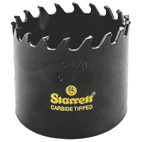 STARRETT CT218 2-1/8'' (54mm) Triple Chip Tungsten Carbide Hole Saw