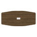 PLT236T 43X95 BOAT SHAPE TOP- MODERN WALNUT