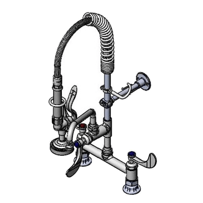 T&S Brass MPZ-8DWN-08-CR Easyinstall Mini Pre-Rinse Units Deck Mount