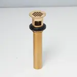 155A-BGPVD: Brushed Gold PO Plug Open Grid (PVD)