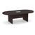8' Classic Racetrack Conference Table with Panel Base - Espresso