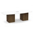 8' Classic Boat Shape Conference Table with Cube Base - White Top, Modern Walnut Base