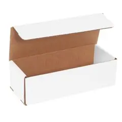 10 X 4 X 3 ECT32B WHITE CORRUGATED MAILERS M1043   50/BD