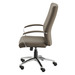 14010CHRBRN7811 - WREN EXECUTIVE CHAIR- Chrome & Brown