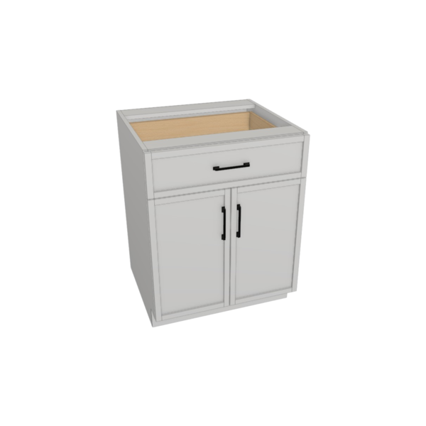 Fresno Pure White Box  Base Kit - 27"X 34 1/2”H X 24”D