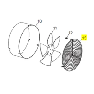 Veloci Heater Replacement Inlet Grill - Blaze 100