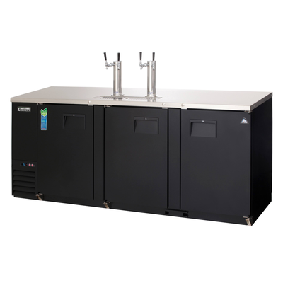 Everest EBD4-24 Draft Beer Dispenser 2 Tower 4 Taps, 115v, NSF - 28 cu. ft.