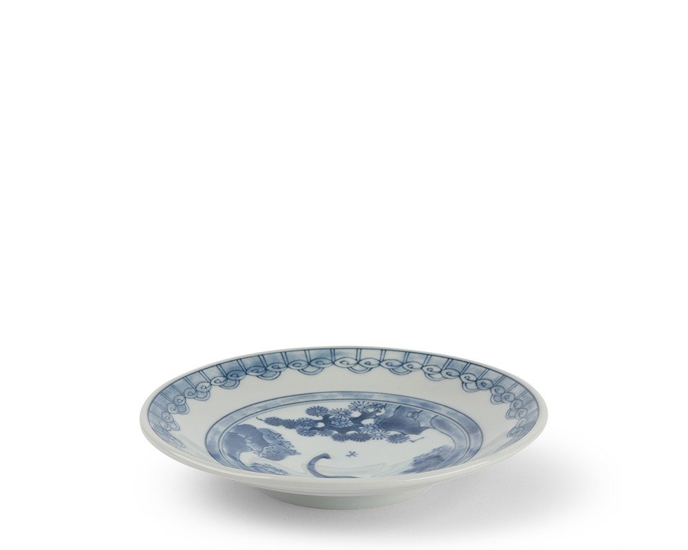 Edo-Style Dino Plate 6.25" Shinogiryu