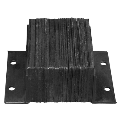 Laminated Rubber Dock Bumpers - 12"W x 6"D x 10"H