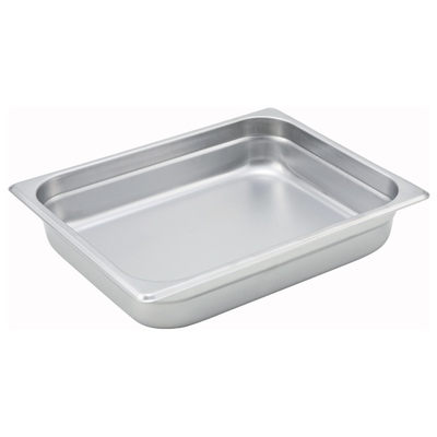 Winco 200H2 200H2 Anti-Jam 1/2 Size, 2-1/2" D Steam Table Pan 