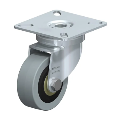 Solid Rubber Caster - Swivel - 2" Wheel