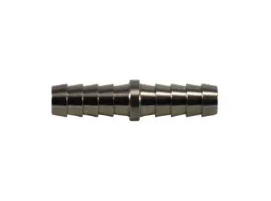S Straight Splicer, 3/4-in Hose Barbed x 3/4-in Hose Barbed, Stainless Steel