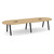 12' Signature Racetrack Conference Table with Metal VA Legs - Aspen Top, Black Base
