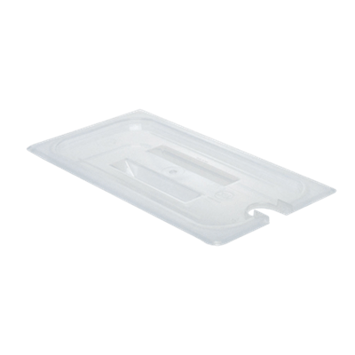 Cambro Translucent 1/3 Size Notched Covers with Handles