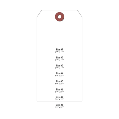 #7 Cardstock Tag - White