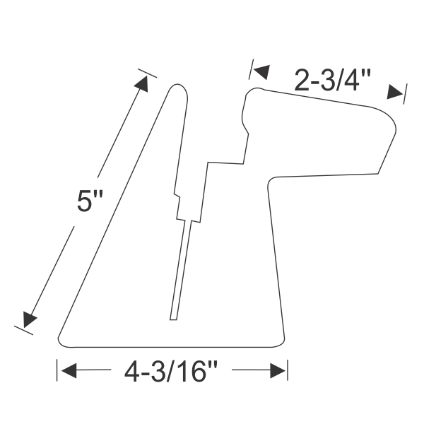 Steele Rubber Products U Jamb lock pillar filler