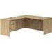 CLALD1045- Classic L-Shape Desk 71" W x 36" D with 47" Return and Box/File Pedestal- Aspen
