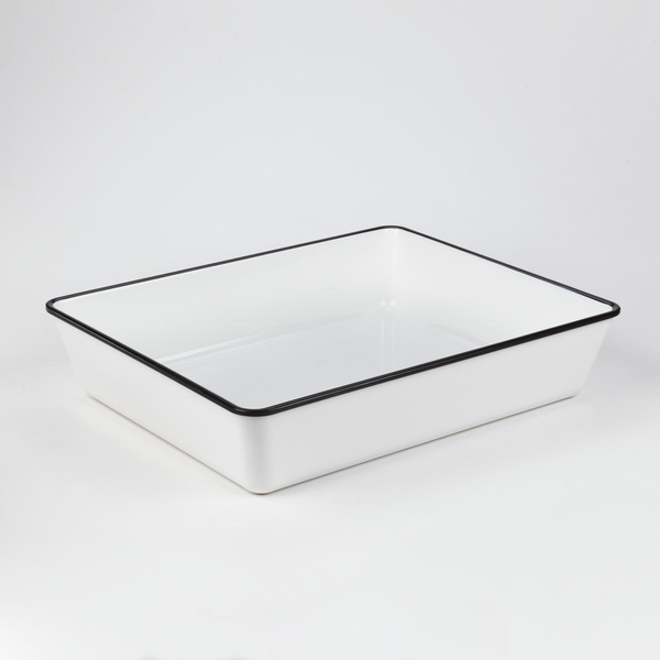 Rimmed Melamine Bowls & Platters