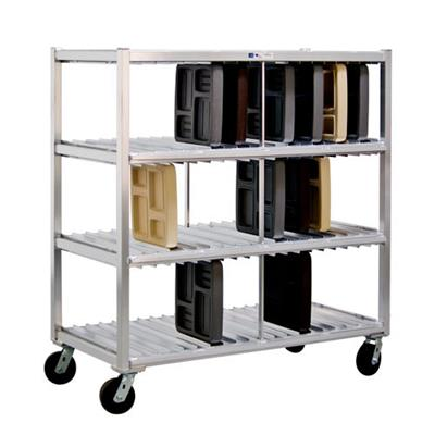 New Age 96704 Mobile 3-Level Tray Drying Rack