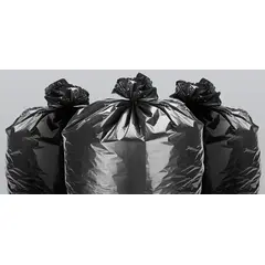 33 X 39" 1.1 MIL 33 GALLON BLACK CAN LINER, LOW DENSITY, 250/CS   BTG-39H