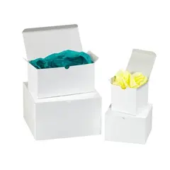 GB332  3 X 3 X 2" WHITE GIFT BOXES 100/CS