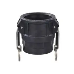 Cam and Groove Coupler, 1-1/4 in Type D x 1-1/4 in FPT, Polypropylene