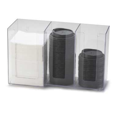 Cal-Mil 375-12 13-1/4"W x 5-1/4"D x 8"H Classic Napkin/Lid Organizer