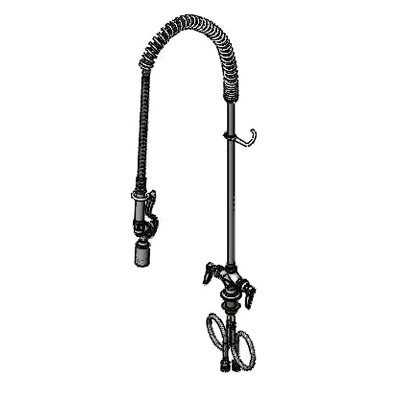 T&S Brass B-0113-CR-J EasyInstall Pre-Rinse Unit Deck Mount