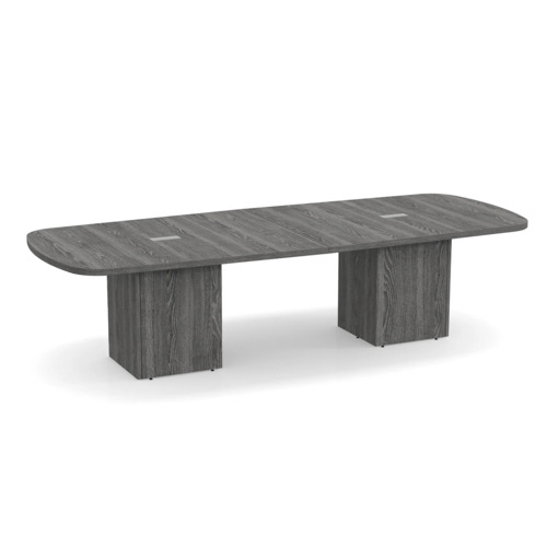 Arena Conference Table 10 Ft with Cube Base - Newport Grey