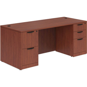 CLASD1026- Classic Desk 60" W x 30" D with Two Full Pedestals- Cherry