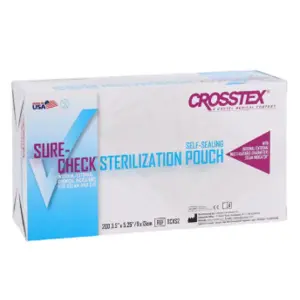 Pouch, Sterilization 3.5x5.25 200, Steam/Gas SCXS2