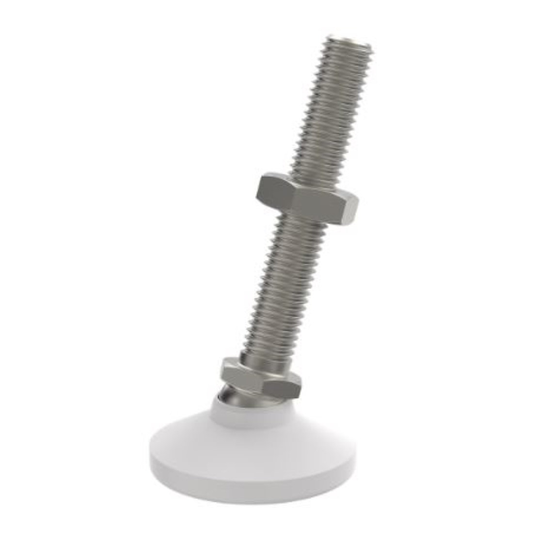 Carr Lane CL-4-SLFN-2.5-S Stud Leveling Foot (Stainless Steel with Delrin® Pad)