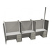 WEBBTYP16 - 67"H, 3-Pod, 4' x 2' Webb Typical - powered