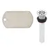 PRODRAIN-BNPVD: Brushed Nickel PO Plug Open Grid No Overflow PO Plug (PVD)