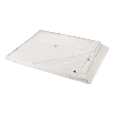 Polyethylene Tarp - 8' x 10' - 6 mil - Heavy Duty - White