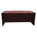 PL189 71" BOW FRONT DESK SHELL- Mahogany